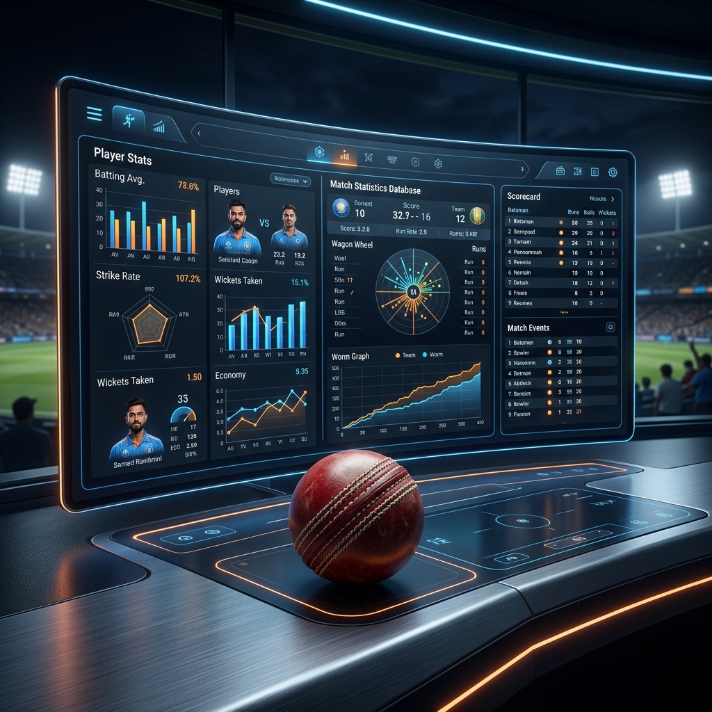 FairPlay Cricket Sports Analytics database stats blueprint Graphic