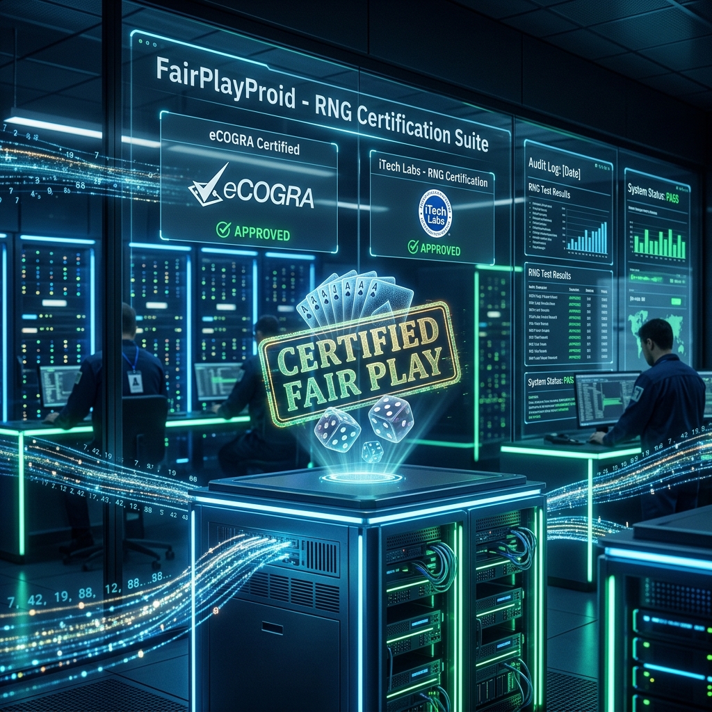FairPlayProid RNG certification lab — iTech Labs independently audited fair play